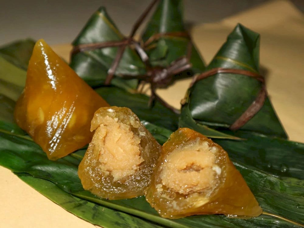 Bánh có hương vị bùi bùi, dẻo thơm